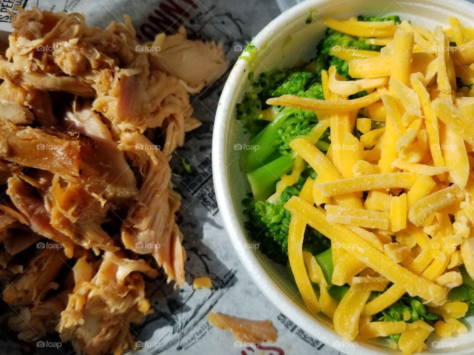 BBQ Chicken with Steamed Broccoli