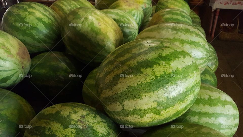 bunch of watermelons