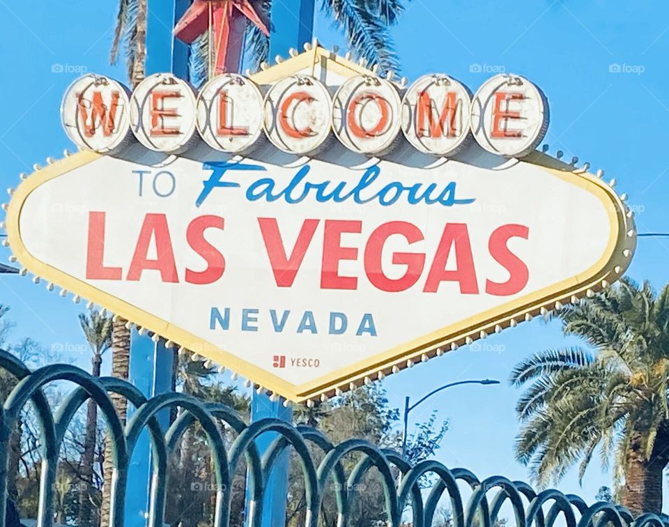 Viva Las Vegas. The iconic Welcome to Las Vegas sign. 