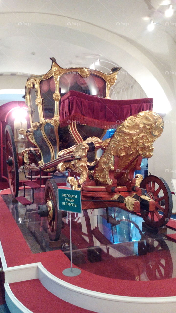 Old carriage in Kazan's museum