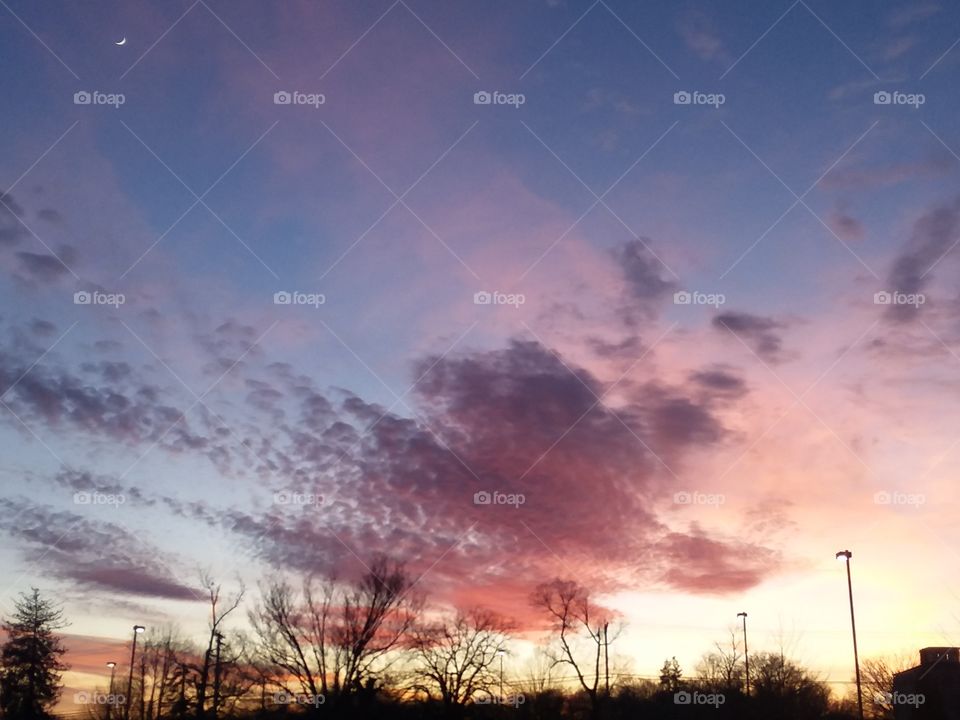 The winter skies of Maryland