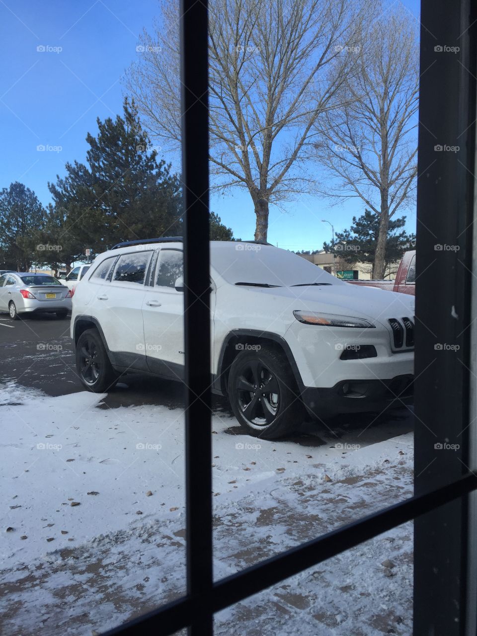 Car, Vehicle, Street, Landscape, Snow