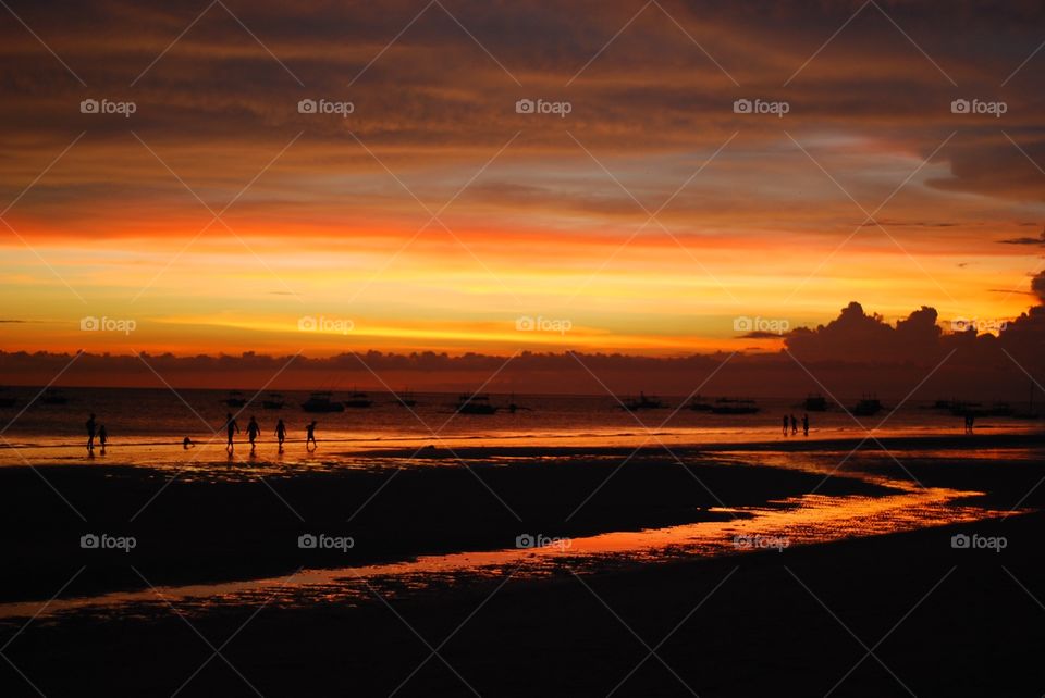 Sunset in Boracay, Philippines 