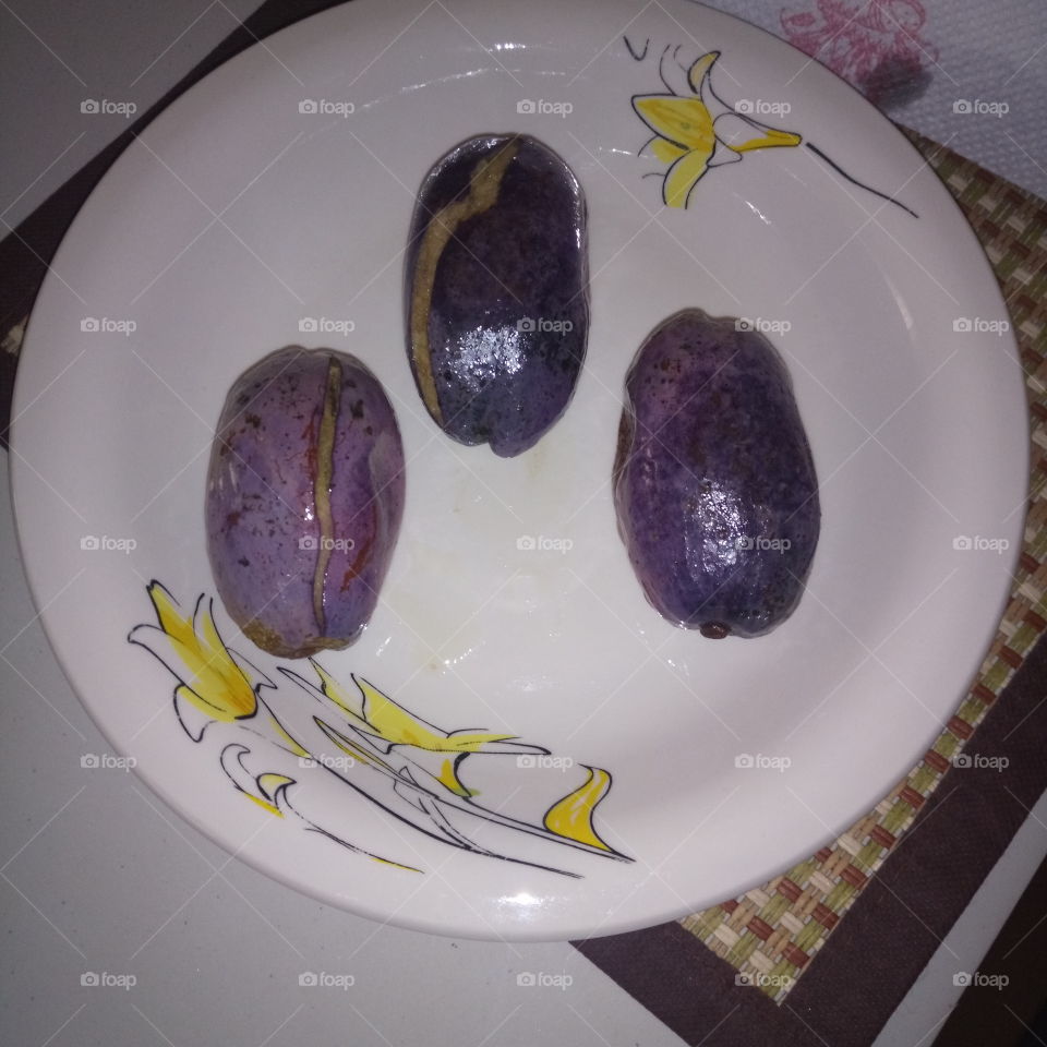 plums ready for breakfast