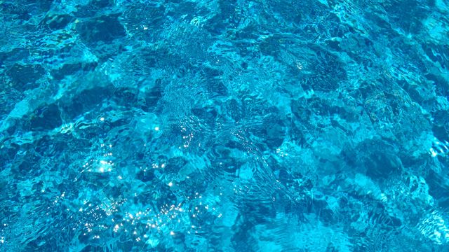 Overhead view of blue water