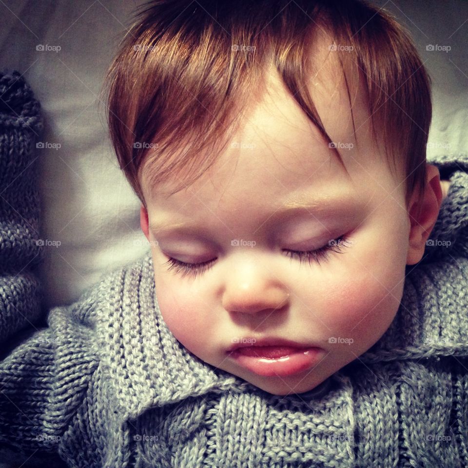 Beautiful sleeping baby