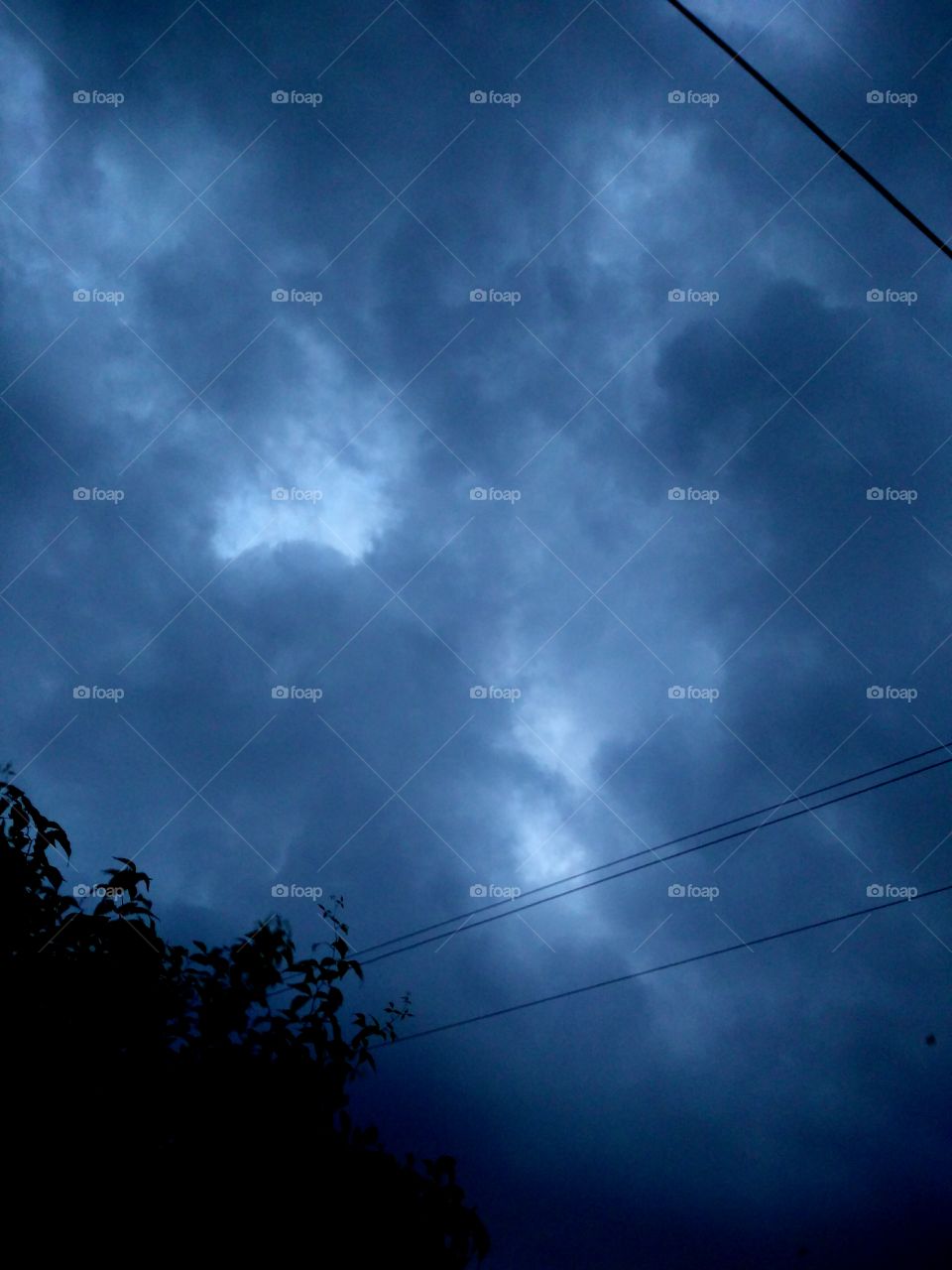 water in the form of clouds .