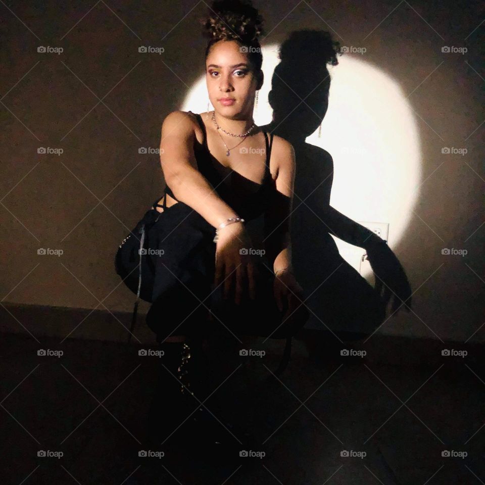 playing top model with the kids