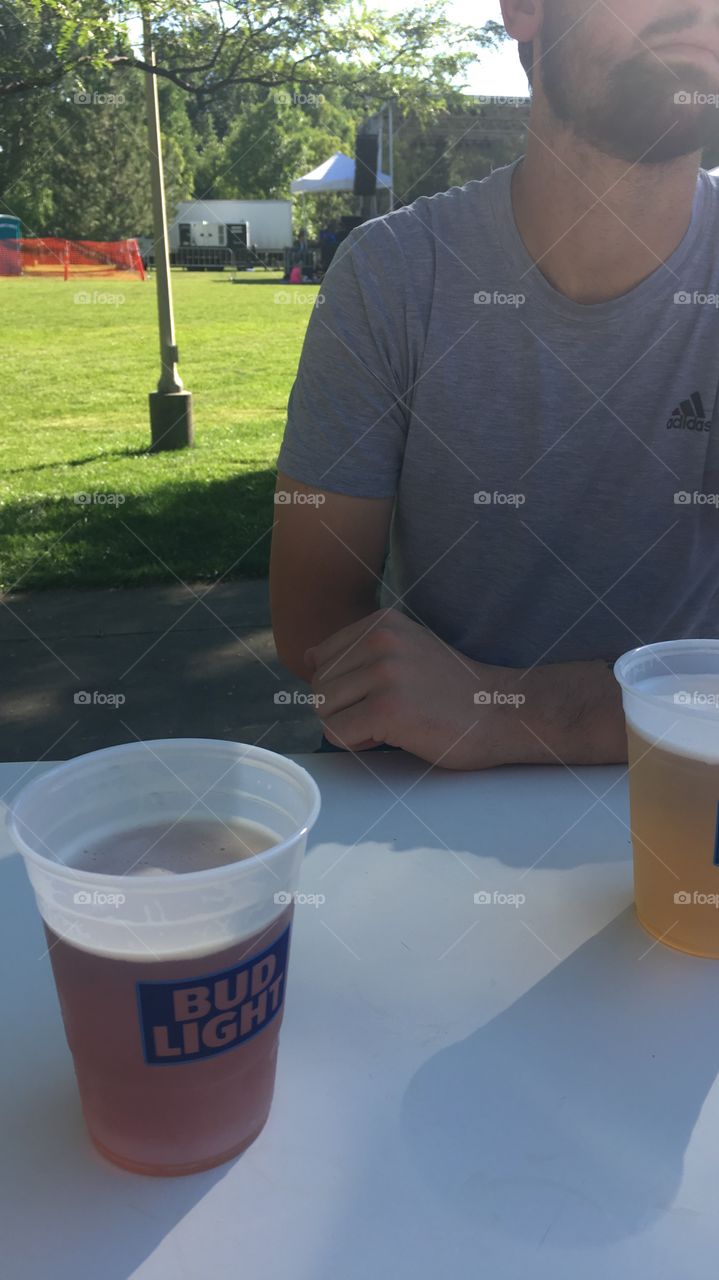Beer at a concert