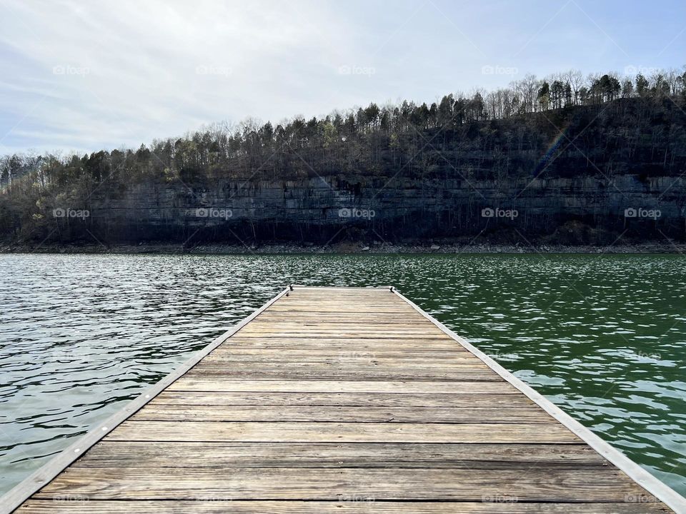 A surprisingly warm winter day sitting on the dock 