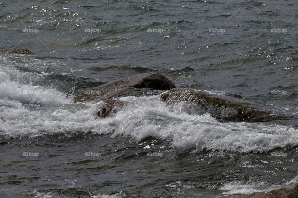 view of the coast of the sea