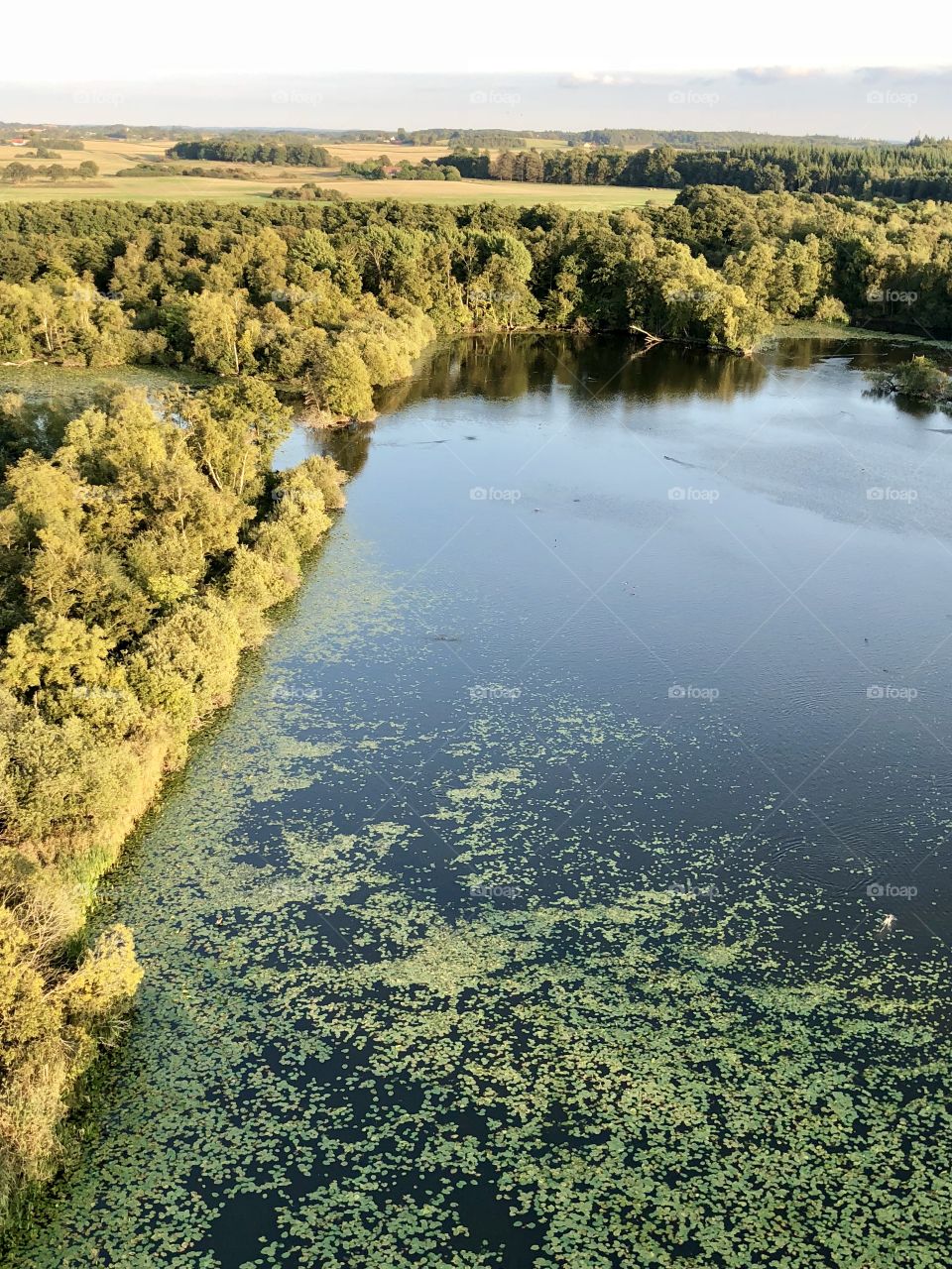 From hot air ballon