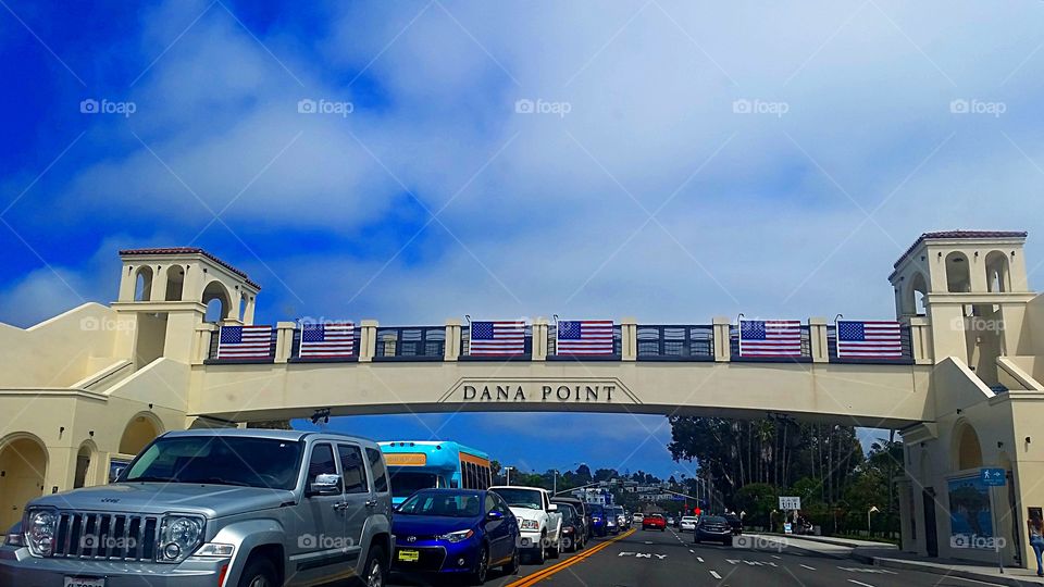dana point bridge. Beach bound on 4th of July