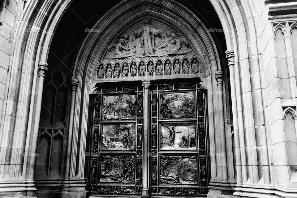 The detail on the door of the gorgeous Trinity Church in New York City is simply magnificent