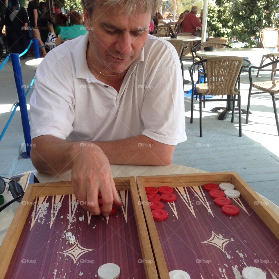 Teaching how to play backgammon
