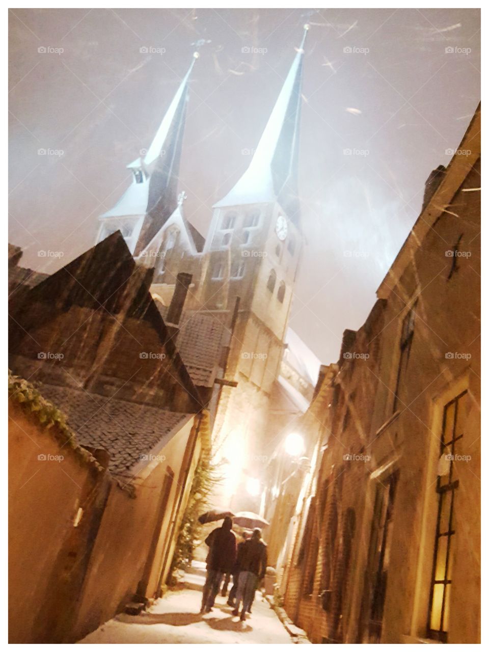 The city of Deventer covered in snow, the Netherlands. It was like a fairytale!