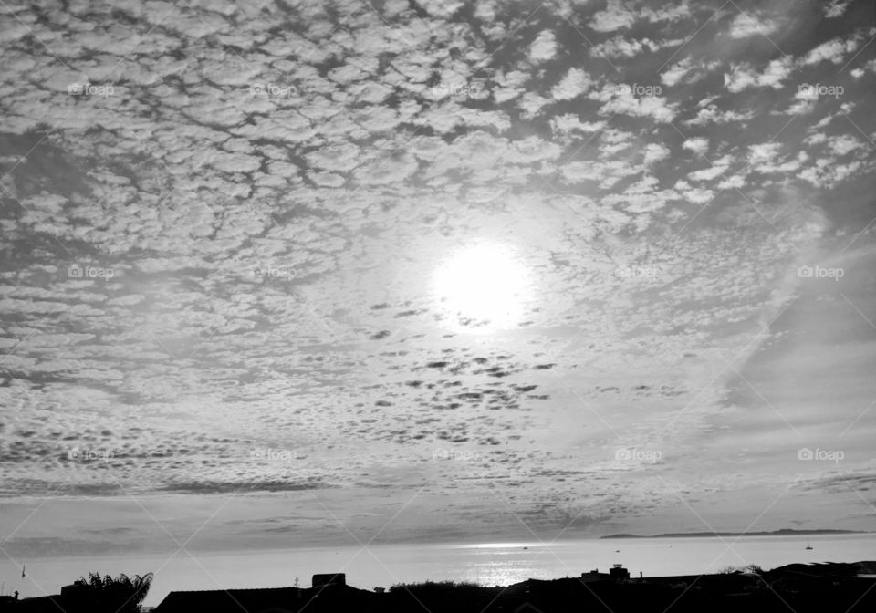 Mottled Cloud Sunset 