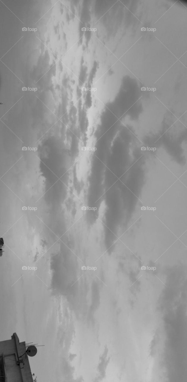 black and white clouds☁️