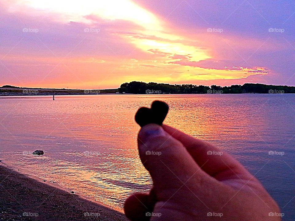 Sweetheart . Found a rock in the shape of a heart