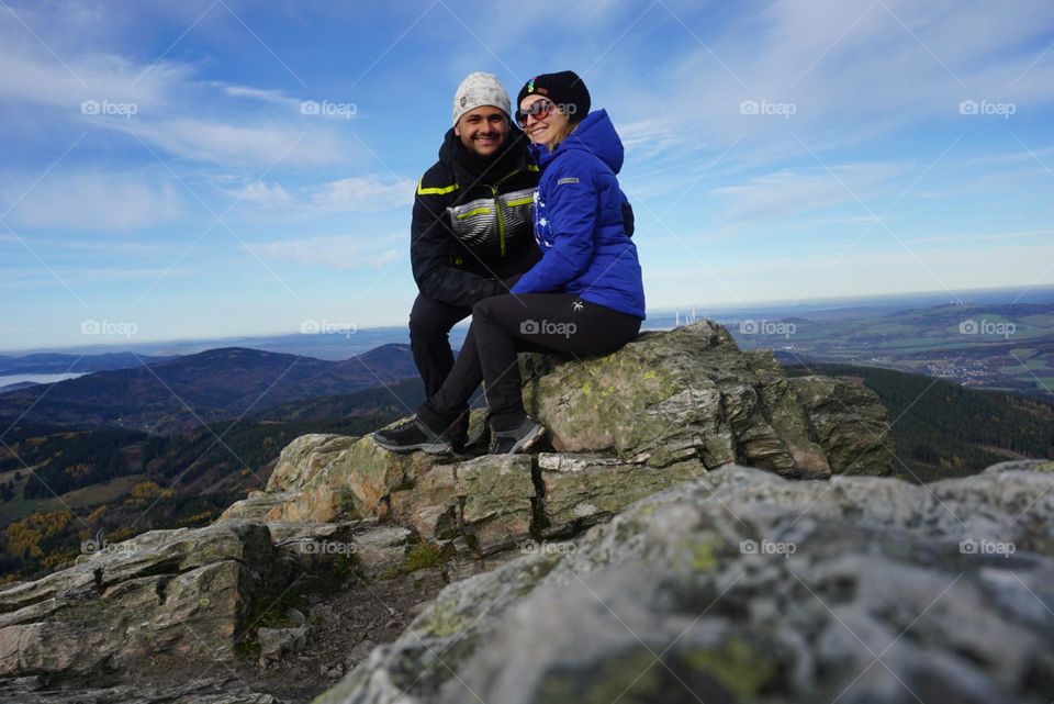 Love#couple#sky#rock