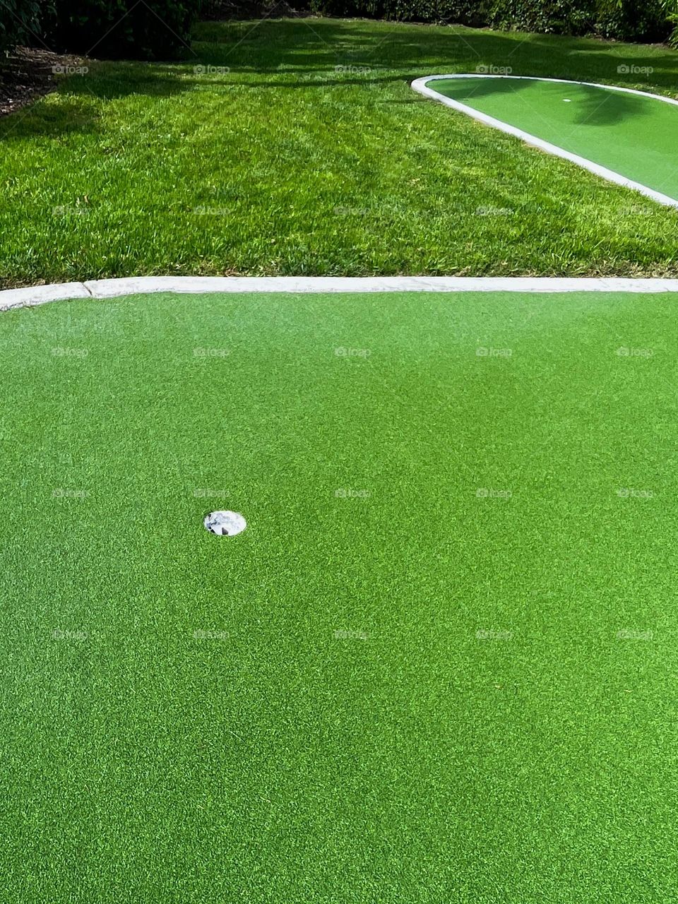 Golf Putting Green Two Holes