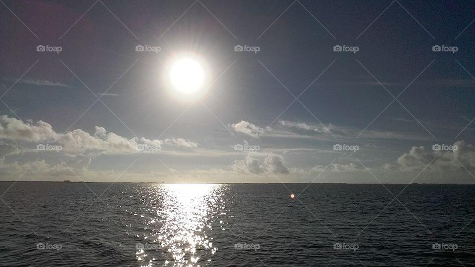 Sun on the water