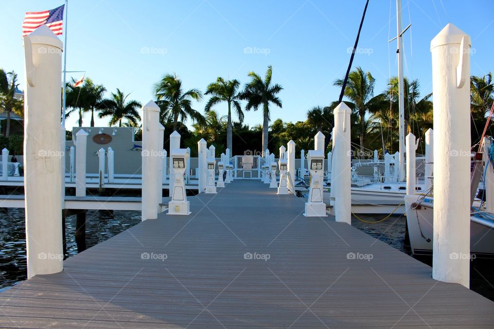 Path on a dock