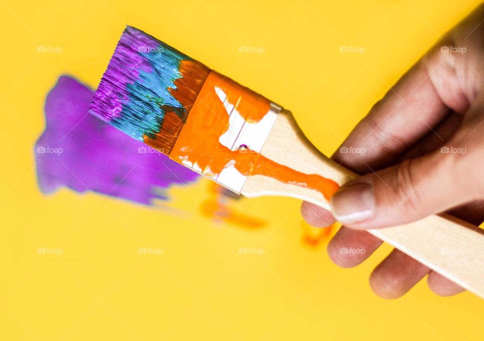 Colorful paintbrush