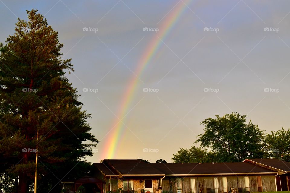 Rainbow view over Indiana 