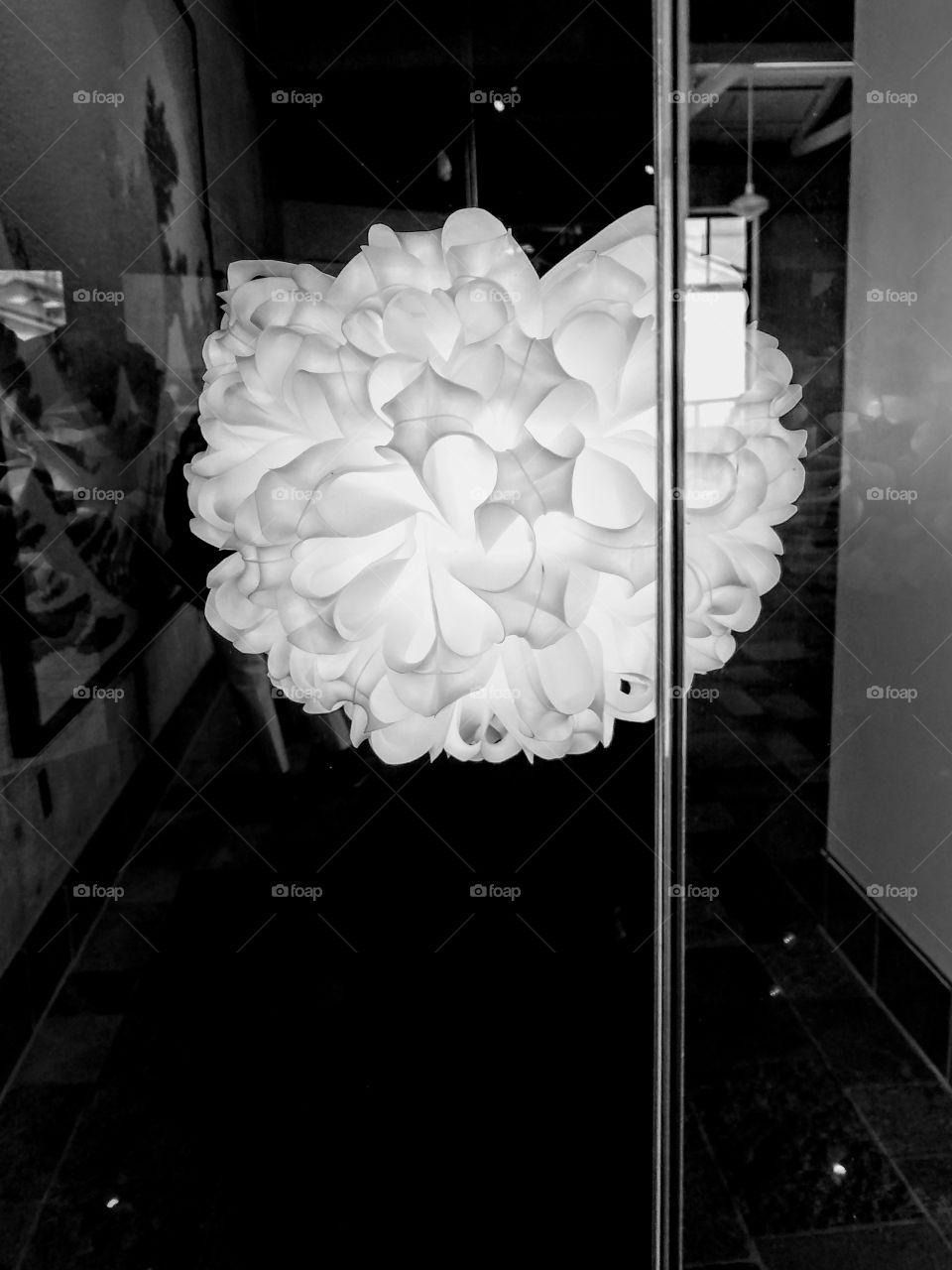 Black and White Fine Art Light made from Plastic