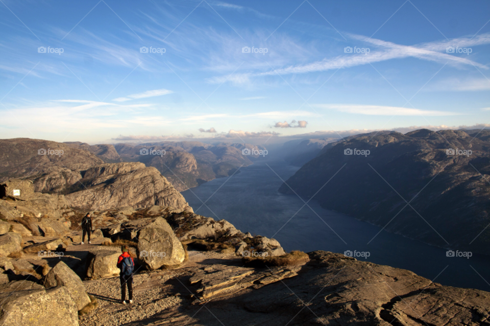 norway sky blue fall by nader_esk