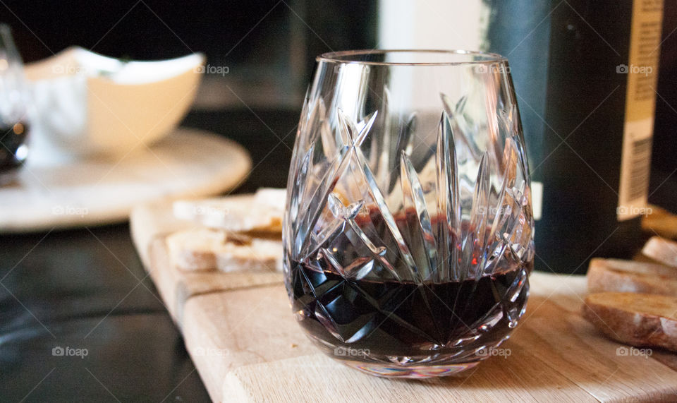 Handmade wine glass