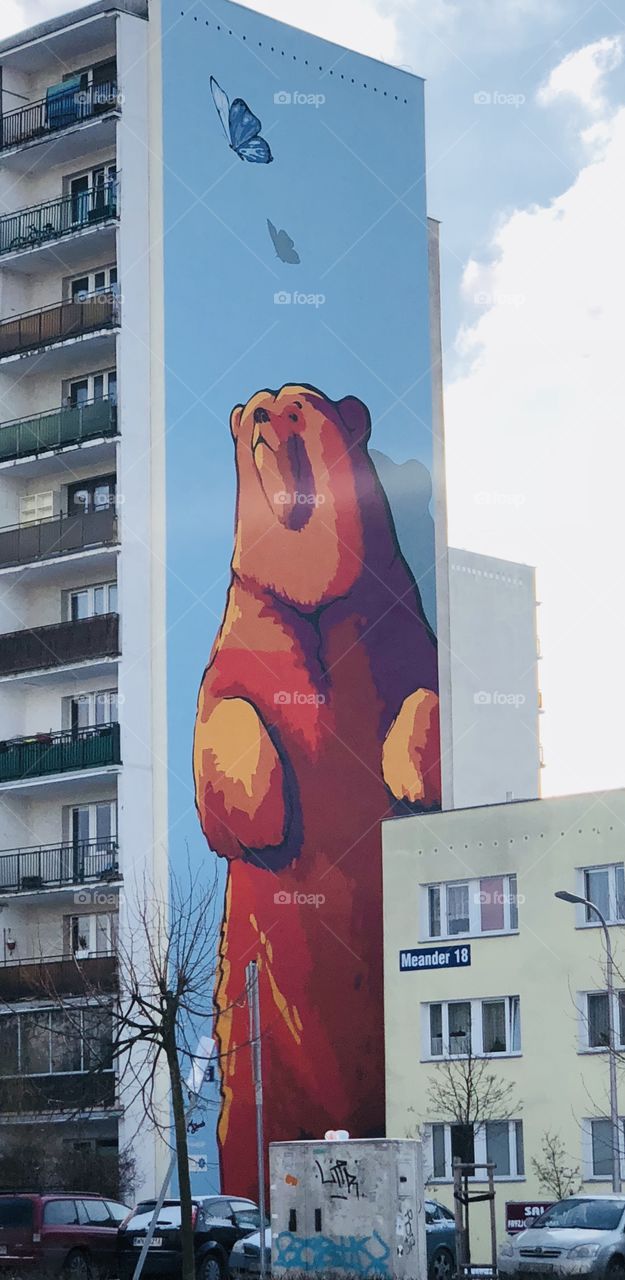 Graffiti happy bear 