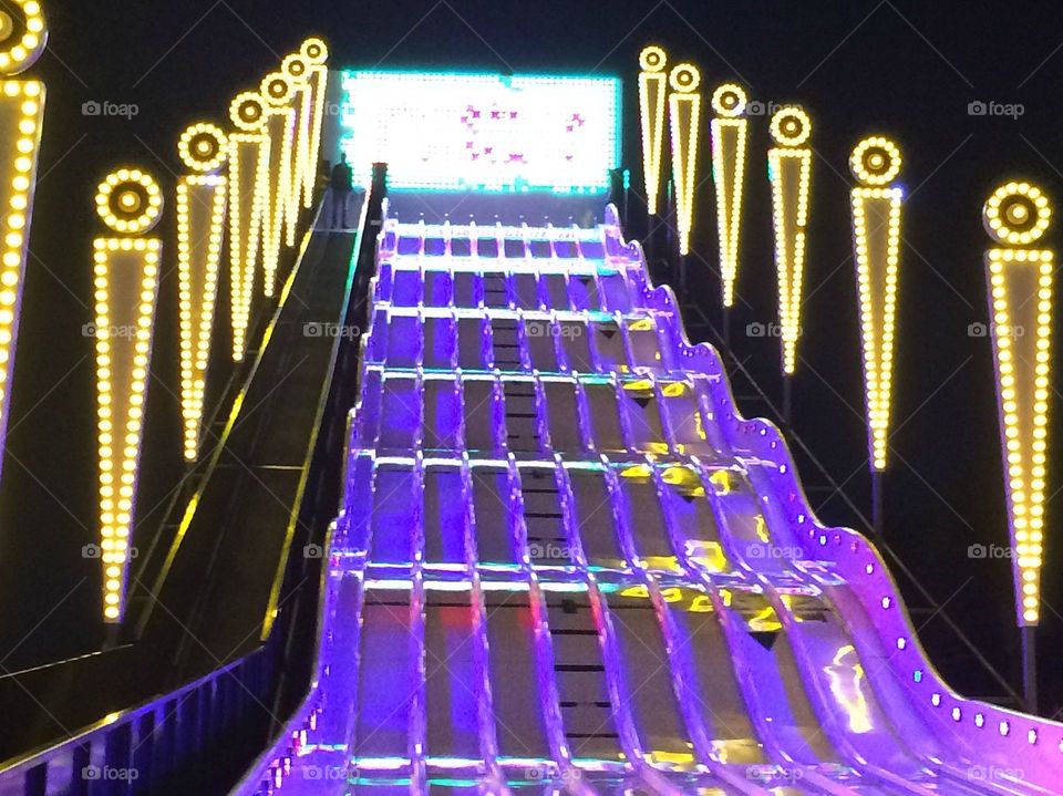 Lighted slide