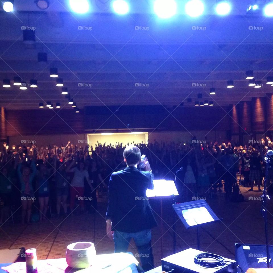 View from teen youth conference