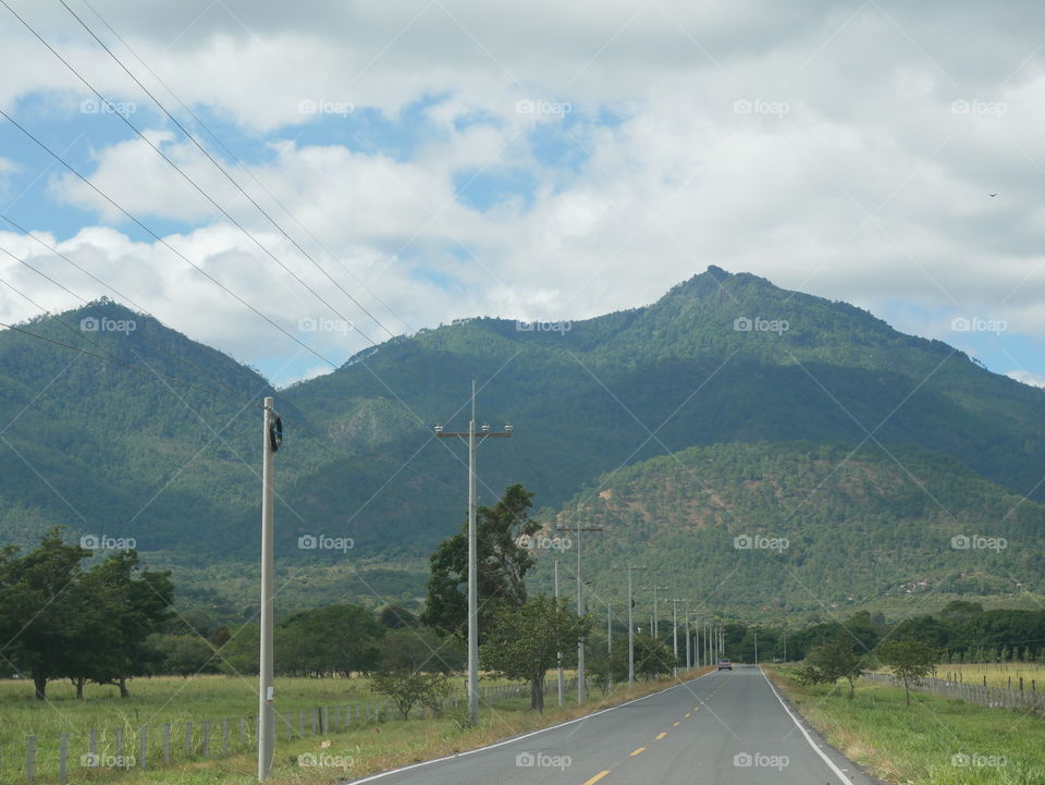 Zamorano's road Honduras