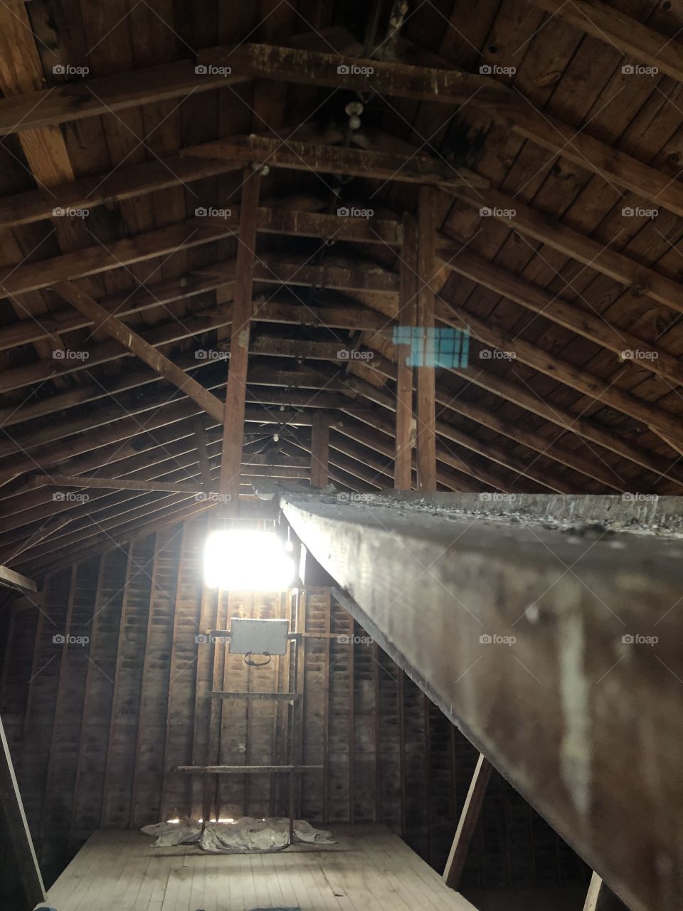 Old rustic barn loft