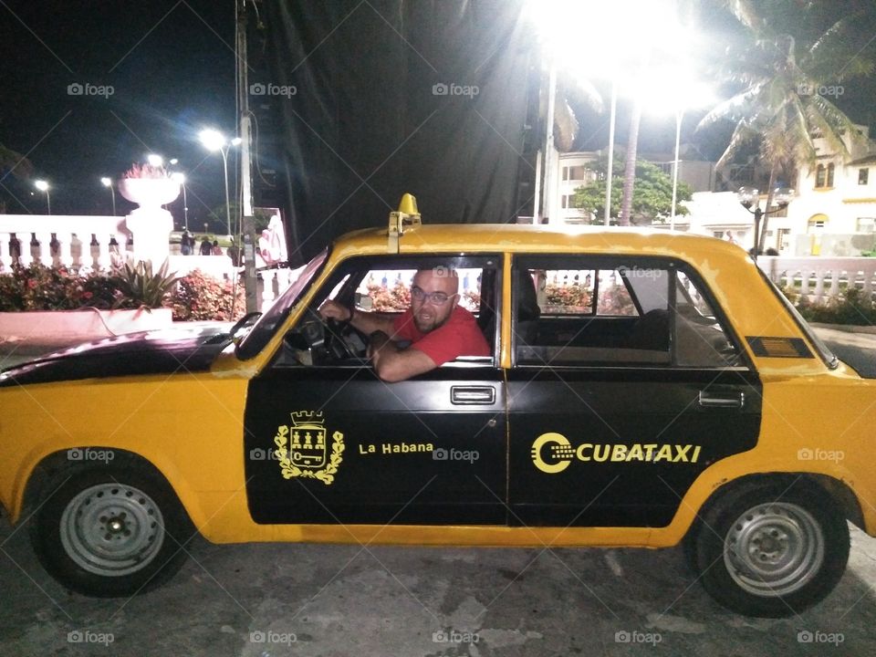 Havana, Cuba 2017 taxi driver. me :)
