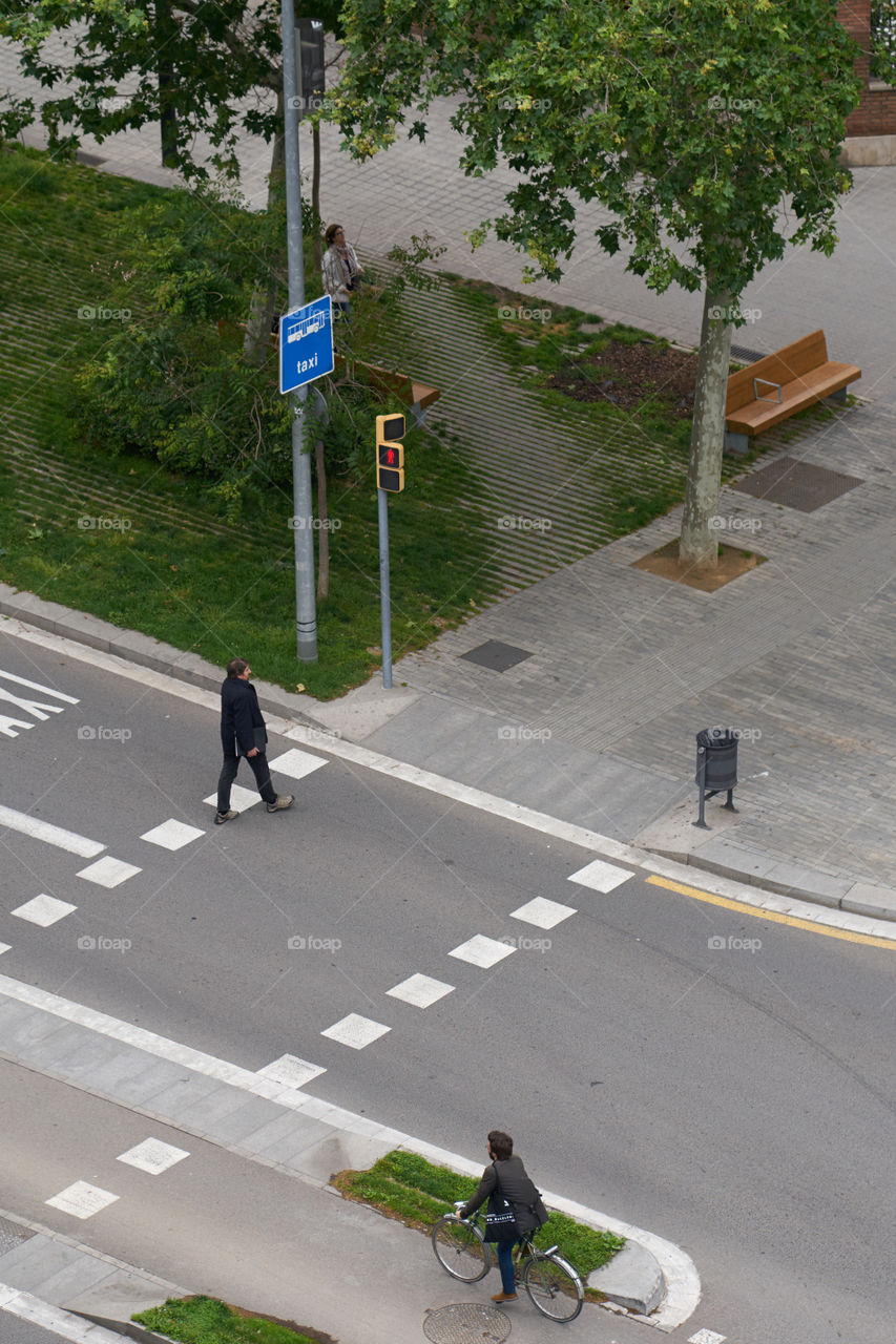 Pedestrian and bicycle lanes