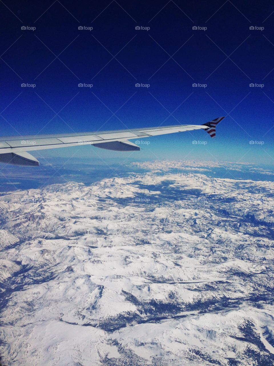 Flight view. Mountains 