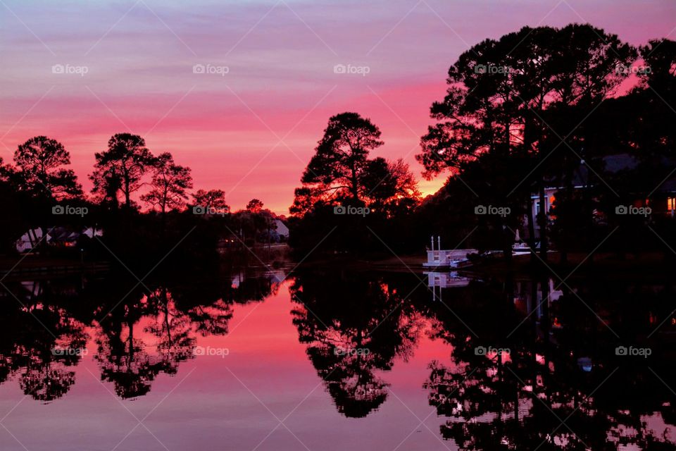 Sunset on the Lake