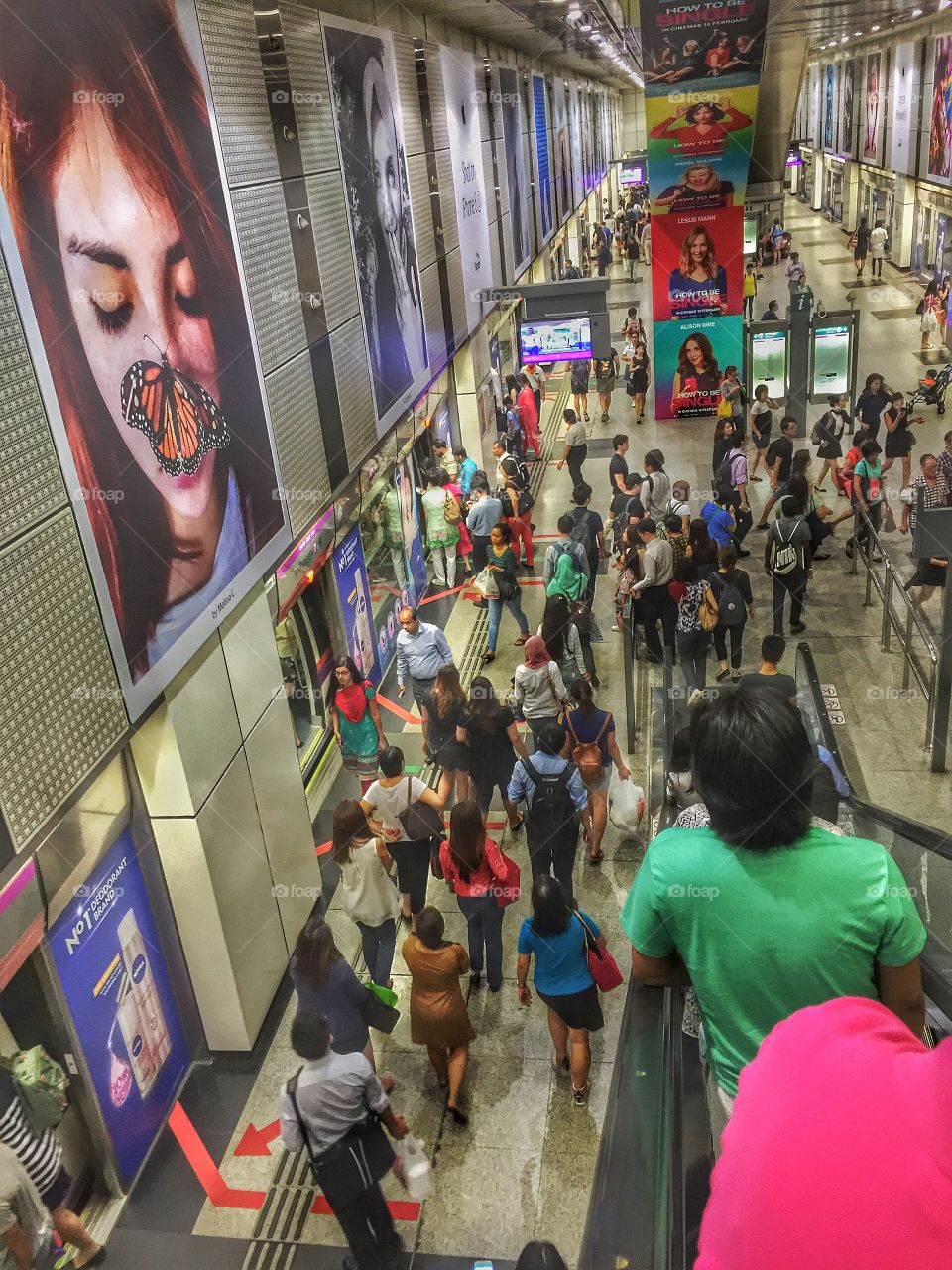 Rush hour in Singapore 
