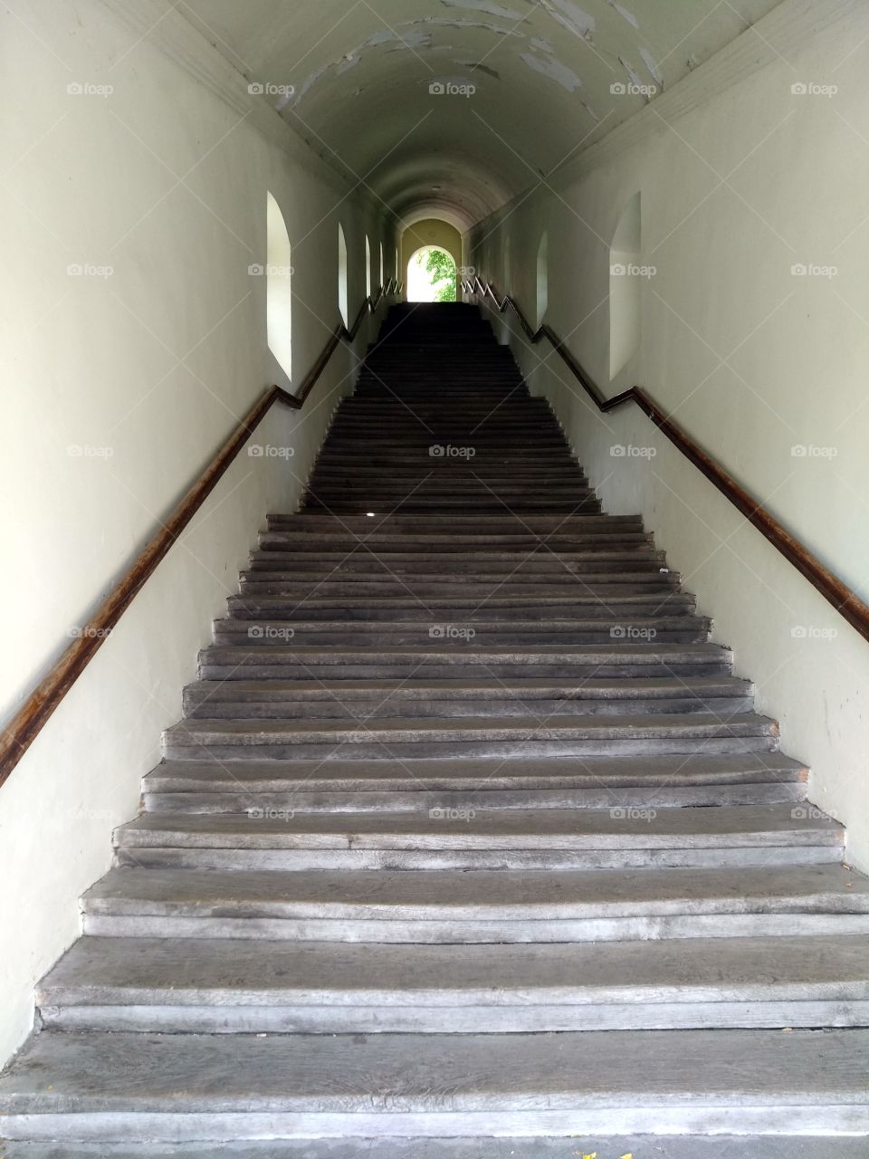 stairs to the church