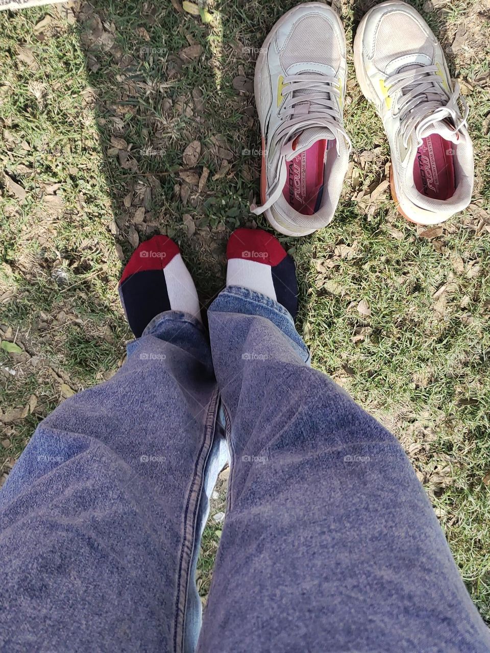 pairing socks with best and comfortable shoe with a good mood.All that we want in life