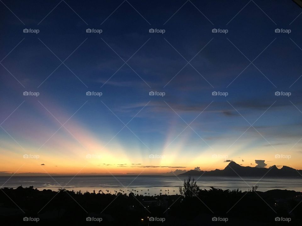 Amazing view from my home in Tahiti