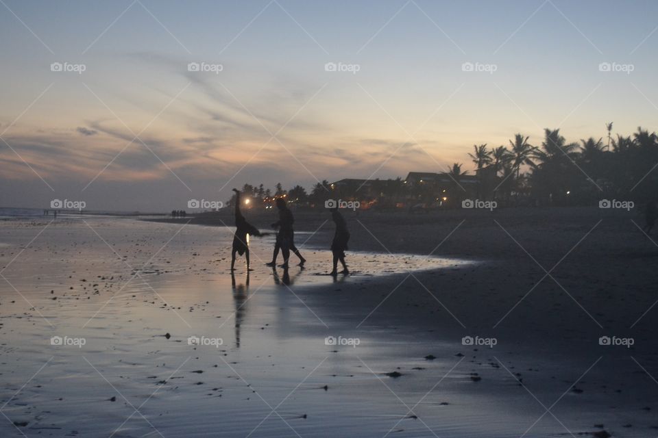 Kids at the beach 