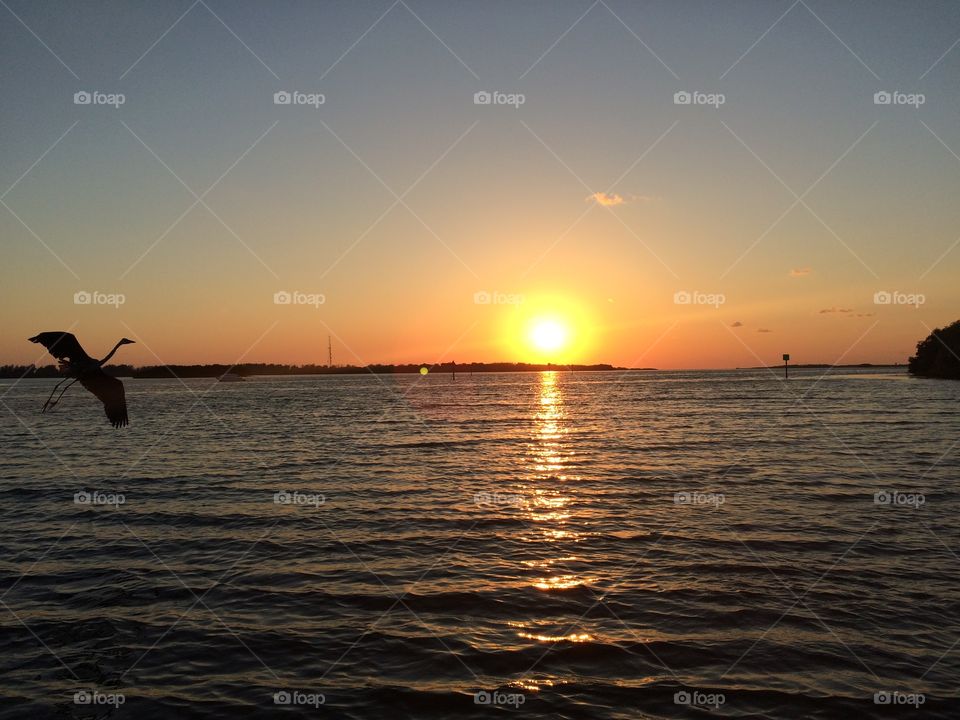 Sunset at fort Desoto 