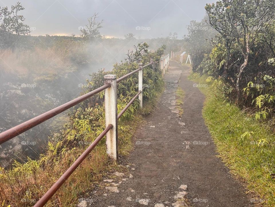 Volcano walking path