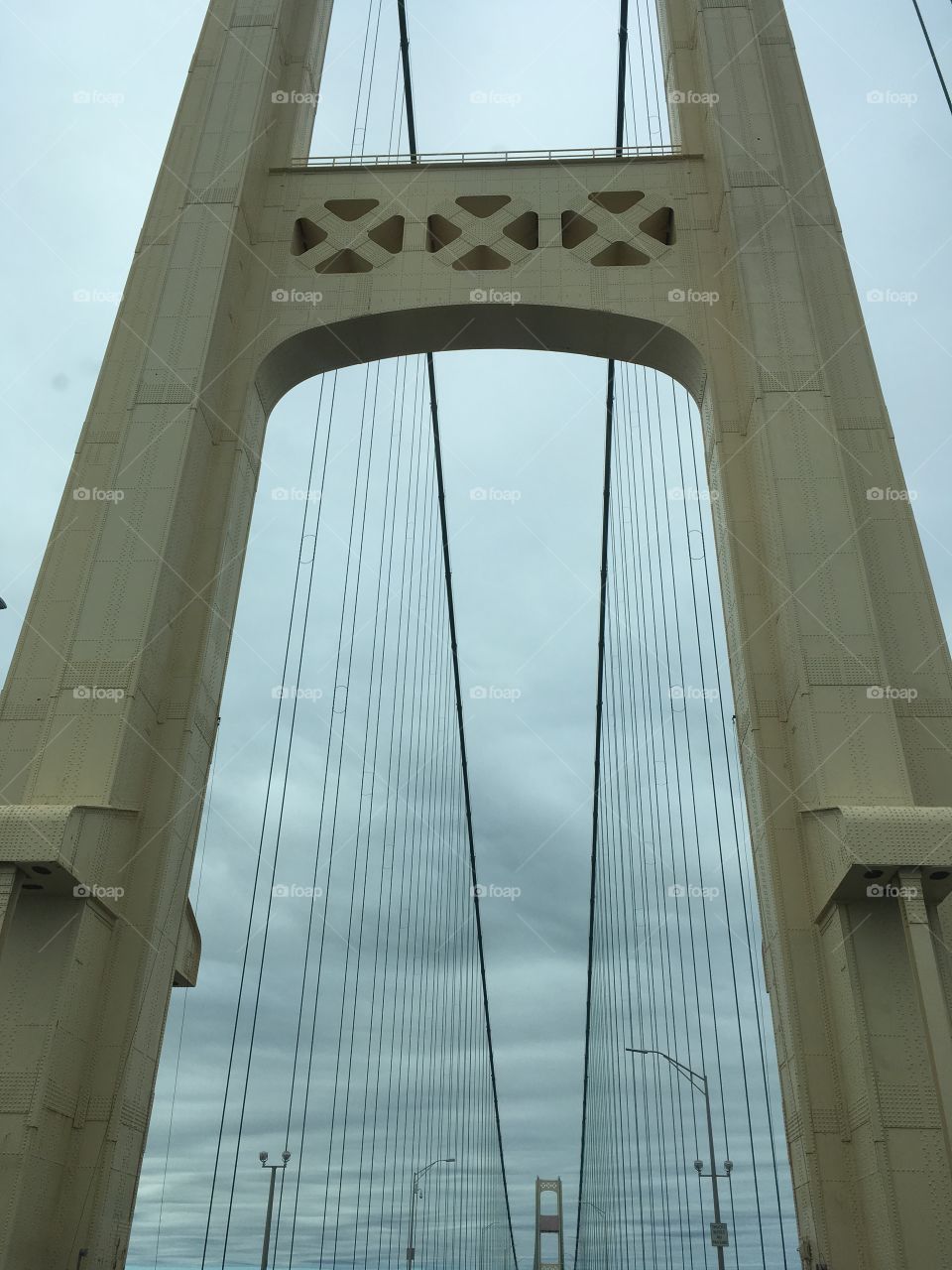 Tower of Mackinaw Bridge 