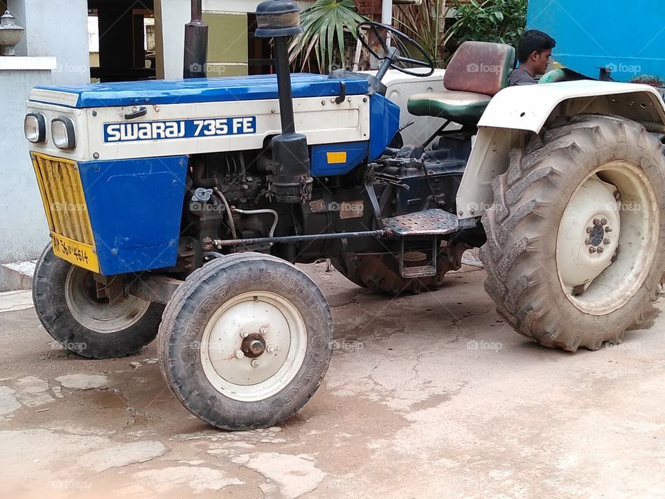 a tractor